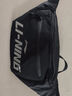 李宁腰包斜挎包男潮包跑步装备手机袋户外运动包女多功能健身包 黑色 YBLV023-1 实拍图
