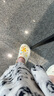 名创优品（MINISO）洞洞鞋女款2025新款eva防滑防臭沙滩鞋增高凉拖鞋女夏季外穿 卡其+美食集(10个)滴塑 40-41 实拍图