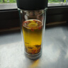 富光男女士双层玻璃杯 高硼硅玻璃304茶隔水杯子 带茶隔泡茶杯500ml 实拍图