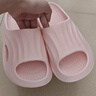 名创优品（MINISO）家居拖鞋男女情侣家用舒适浴室防滑防臭凉拖鞋夏 樱花粉36-37 实拍图
