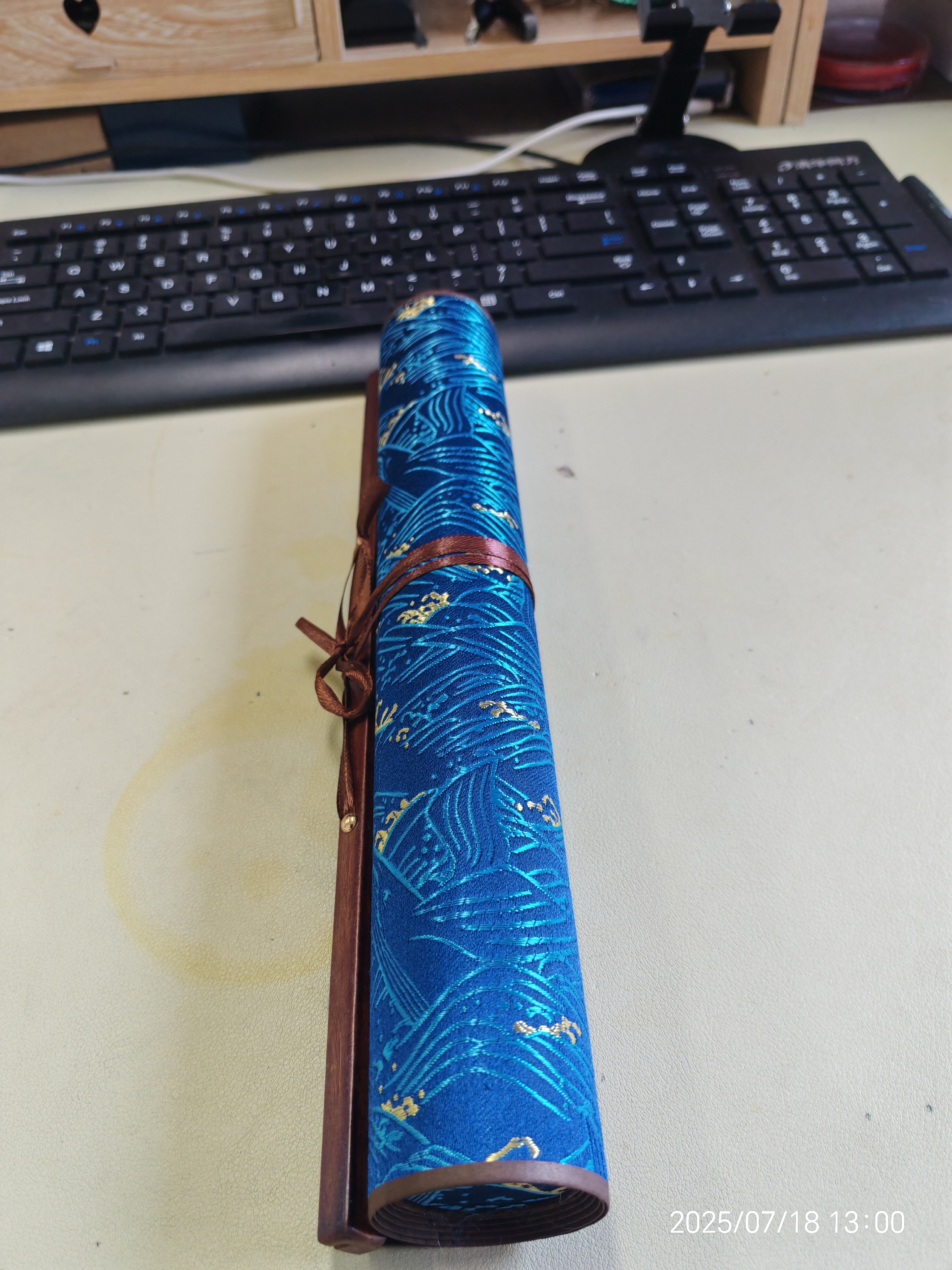 六品堂宣纸毛笔字水写布书法练习入门初学者专用锦缎卷轴描红空白米字格学生临摹字帖文房第五宝 描红款 实拍图