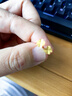 周六福足金999四叶草黄金耳钉女耳饰生日礼物计价AA096009 一对 约0.76g 实拍图
