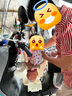 雅迪（yadea）电动车摩登光芒儿童座椅前置通配型宝宝椅安全避震电瓶车儿童座椅包围款-米白色 实拍图