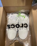 crocs卡骆驰洞洞鞋贝雅卡骆班轻便耐磨一脚蹬休闲鞋|205089 白/深蓝-126 40 (250mm) 实拍图