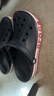 crocs卡骆驰洞洞鞋贝雅卡骆班轻便耐磨一脚蹬休闲鞋|205089 深蓝/辣椒红-4CC 40 (250mm) 实拍图
