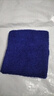 毛巾护腕运动健美健身跑步篮球护手腕透气吸汗彩色护腕羽毛球腕带 深蓝单只 8*10cm 实拍图