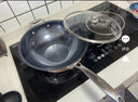 五江 WUJO 三层复合钛炒锅蓝钻钛锅聚能炒菜锅耐磨防刮电磁炉 WJ-P107C（旗舰款） 32cm 实拍图