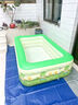 西哈泳士儿童充气游泳池家用室外大型户外水池加厚婴儿游泳桶宝宝洗澡盆 1.5米3层【入门套餐】脚泵 实拍图