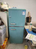 志高复古小冰箱迷你小型双门家用 冷藏冷冻两用节能轻音电冰箱 欧式现代家装网红颜值款化妆品茶叶 132升双门复古蓝【上冷冻下冷藏】 实拍图