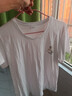 露可柚尤纯棉白色t恤女新款宽松全棉短袖:韩版休闲百搭显瘦半袖圆领体恤潮 幸运 L 推荐110-125斤 实拍图