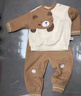 欢喜小熊儿童套装女童秋装宝宝分体卫衣裤子两件套婴儿衣服春秋男童装 实拍图