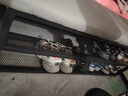 换鞋凳入户门口高级感一体靠墙楼道可坐穿鞋凳鞋架一体大容量鞋柜 长60cm【黑架灰色坐垫】 实拍图