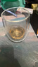 双立人（ZWILLING）水杯杯子茶杯玻璃杯咖啡杯拿铁杯双层隔热奶茶牛奶杯泡茶杯甜品碗 双层咖啡杯200ml2只 实拍图