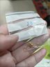 行金银中黄金耳钉足金经典简约小圆珠耳饰送女友送圣诞节礼物 光珠耳钉约0.5克  多退少补 小圆珠约3mm 实拍图