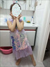 G.DUCKKIDS童装女童裙子夏季2024新款儿童美人鱼公主裙亮片时髦生日礼服裙 紫色 110 适合100-110cm年龄4-5岁 实拍图