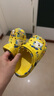 巴布豆（BOBDOG）儿童拖鞋男童女童洞洞鞋宝宝凉拖鞋沙滩鞋夏季凉鞋 黄色 160码 实拍图