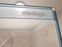 美朵嘉（MEDOGA）A类母婴家用婴儿防摔围栏蚊帐支架三开门清风蓝1.8x2【抑菌面料】 实拍图