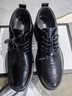 海澜之家（HLA）男鞋2025新款时髦商务百搭皮鞋正装英伦风德比鞋男士皮鞋 黑色-增高(HAAPXM1EBH090) 40 （偏大一码，拍小一码） 实拍图