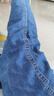 真维斯（JEANSWEST）牛仔裤男2025夏季青年男士宽松直筒长裤弹力休闲长裤蓝色薄款29 实拍图