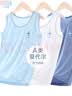 多妙屋儿童背心男童春夏季薄款莫代尔大童男孩打底汗衫10968经典蓝150 实拍图