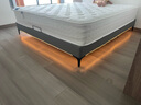 浪歌床 无床头床双人床排骨架床无靠背床实木床酒店床现代简约家具 床【深灰色】 1800mm*2000mm 实拍图