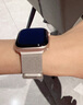 W&P新款适用苹果手表表带apple watch s10/9/ultra2米兰尼斯金属不锈钢表带iwatch S8/7/6/se 金属磁吸搭扣·星光色【42/41/40/38MM】 实拍图