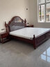 家特林美式乡村实木床简约主卧1.8米双人床真皮床软靠婚床储物2米大床 单床 2*2.2米框架床 实拍图