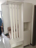 栎樊鞋柜门口入户柜进门客厅收纳柜玄关隔断柜衣帽架坐凳一体靠墙家用 A款80cm暖白【简约门】 实拍图