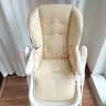 POUCHk05婴儿童宝宝餐椅坐垫座套安全带pu皮套配件 奶酪白pu皮坐垫 实拍图