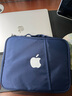 摩奇奥（MOQO）苹果iPad11英寸pro12.9平板内胆收纳包air4mini6键盘袋pad电脑包 清新蓝(白苹果版) 内置笔槽 11寸 实拍图