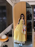 九寸阳光连衣裙女温柔风黄色格子背心夏季法式甜美气质超仙圆领无袖度假裙 黄色 M 实拍图
