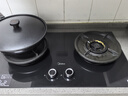 美的（Midea）美颐享燃气灶天然气 双灶具 5.2kW猛火灶 家用防干烧 烟灶联动 可调底壳 Q518S-A 实拍图
