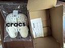 卡骆驰crocs洞洞鞋贝雅男鞋女鞋轻便耐磨一脚蹬拖鞋休闲鞋|10126 白-100 36 /37(220mm) 实拍图