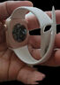 Apple/苹果 Watch Series 10 智能手表GPS款46毫米玫瑰金色铝金属表壳淡桃粉色运动型表带S/M MX293CH/B 实拍图