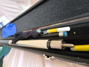 EVANLEY台球杆碳纤维小头毒牙无极二分之一分体杆中英式九球斯诺克桌球杆 毒牙-无极大头单杆+配件 实拍图