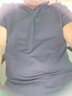GLM短袖t恤男透气夏季翻领polo衫速干T恤冰丝感休闲运动上衣藏青3XL 实拍图