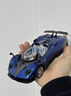 中精质造正版帕加尼车模型仿真合金1比18花雅模型摆件男孩超跑车玩具车 1/64帕加尼花雅【礼盒装】蓝 实拍图