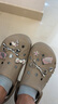卡骆驰crocs洞洞鞋贝雅男鞋女鞋轻便耐磨一脚蹬拖鞋休闲鞋|10126 卵石色-2V3 37 /38(230mm) 实拍图