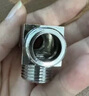 沐唯（muvi）三通接头分水器四/4分三通角阀一进二出水龙头活接进水三通黄铜 实拍图