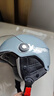 野马（YEMA）3C认证359S电动摩托车头盔男女冬季轻便式半盔电瓶车安全帽 四季通用 悦动灰配透明长镜 实拍图