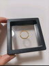周六福（ZLF）  黄金戒指女款硬金三生三世足金素圈指环 定价单个 光面9号-0.91g 实拍图