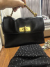 CHARLES&KEITH小号kerry邮差包单肩包斜挎包包女包生日礼物CK2-80782516 Black黑色 小包 实拍图