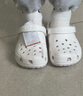 crocs卡骆驰洞洞鞋贝雅男鞋女鞋轻便耐磨一脚蹬拖鞋休闲鞋|10126 白-100 43 (270mm) 实拍图