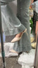 卓诗尼高跟鞋女2026夏新款法式绝美尖头一字扣两穿细跟包头凉鞋米白色36 实拍图