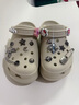 卡骆驰crocs檀健次同款复古洞洞鞋女鞋厚底老爹鞋小鲸鱼洞洞鞋206302 骨白色-2Y2(含智必星) 36 /37(230mm) 实拍图