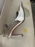 CHARLES&KEITH质感链条尖头高跟凉鞋子女鞋生日礼物女送女友CK1-60280377 CK1-60280468 Silver银色 36 (230) 实拍图