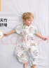 贝肽斯婴儿睡袋夏季竹棉纱布宝宝睡衣分腿儿童防踢被睡袋前2后2灵鹿 L 实拍图