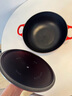 酷彩（Le Creuset）法国进口珐琅铸铁锅炒锅煎炸炖煮锅电磁炉燃气通用深烧锅26cm红色 实拍图