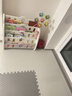 布迪思爬爬垫防摔泡沫拼接地垫客厅防滑爬行垫卧室床边毯 白色 60*60CM 实拍图