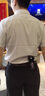 花花公子冰丝条纹短袖衬衫男夏季轻薄修身男士商务休闲半袖衬衣上衣服男装 白细条 【夏季必备】 XL （125-140斤） 实拍图